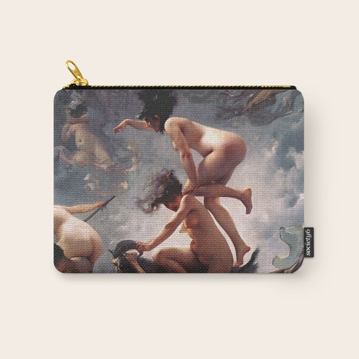 Luis Ricardo Falero - Witches going to their Sabbath 1878 Carry All Pouch Gallery Image 1