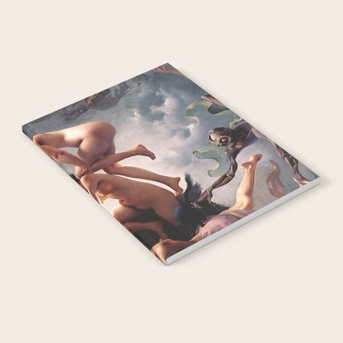 Luis Ricardo Falero - Witches going to their Sabbath 1878 Notebook Gallery Image 2