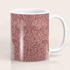 William Morris Brer Rabbit Brick Red Vintage Pattern Coffee Mug Gallery Image 1