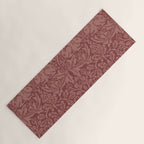 William Morris Brer Rabbit Brick Red Vintage Pattern Yoga Mat Gallery Image 1