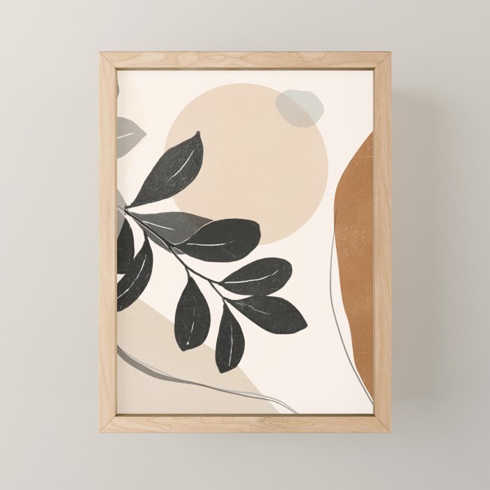 Abstract Art /Minimal Plant 22 Mini Art Print Gallery Image 1