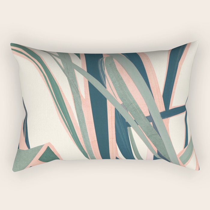 Colorful Plant Rectangular Pillow Gallery Image 1