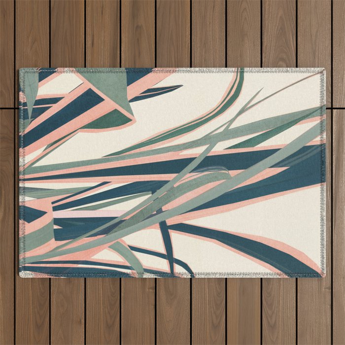 Colorful Plant Outdoor Rug Gallery Image 1