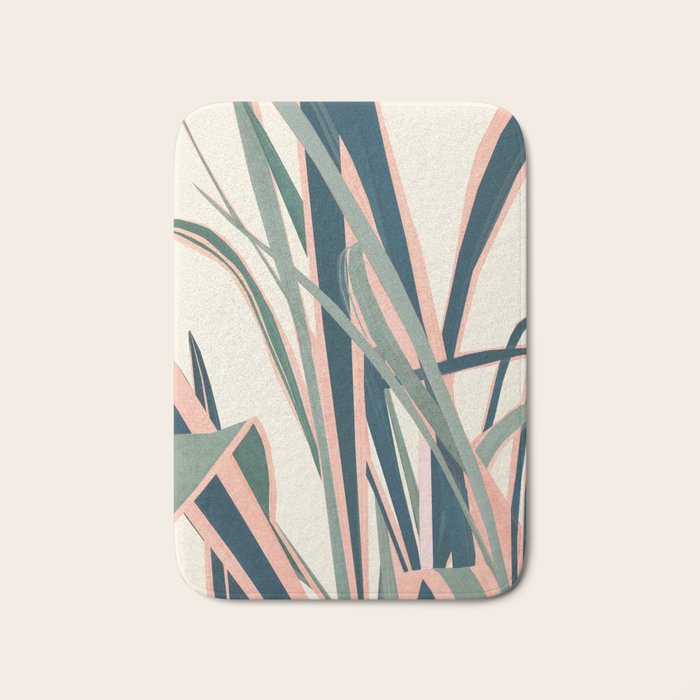 Colorful Plant Bath Mat Gallery Image 1