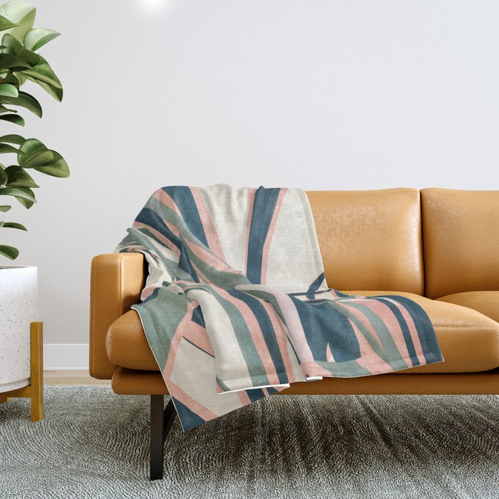 Colorful Plant Throw Blanket Gallery Image 1