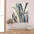Colorful Plant Wall Tapestry Gallery Image 2