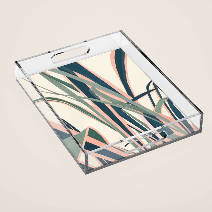 Colorful Plant Acrylic Tray Gallery Image 1