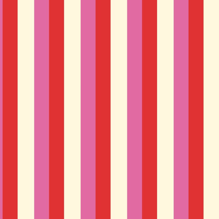 Retro Pink and Red Vertical Stripes Coffee Mug Gallery Image 2