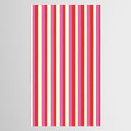 Retro Pink and Red Vertical Stripes Tablecloth Gallery Image 2