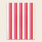 Retro Pink and Red Vertical Stripes Notebook Gallery Image 4