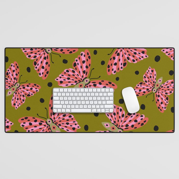 Vintage Butterfly Desk Mat Gallery Image 1