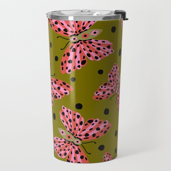 Vintage Butterfly Travel Mug Gallery Image 2