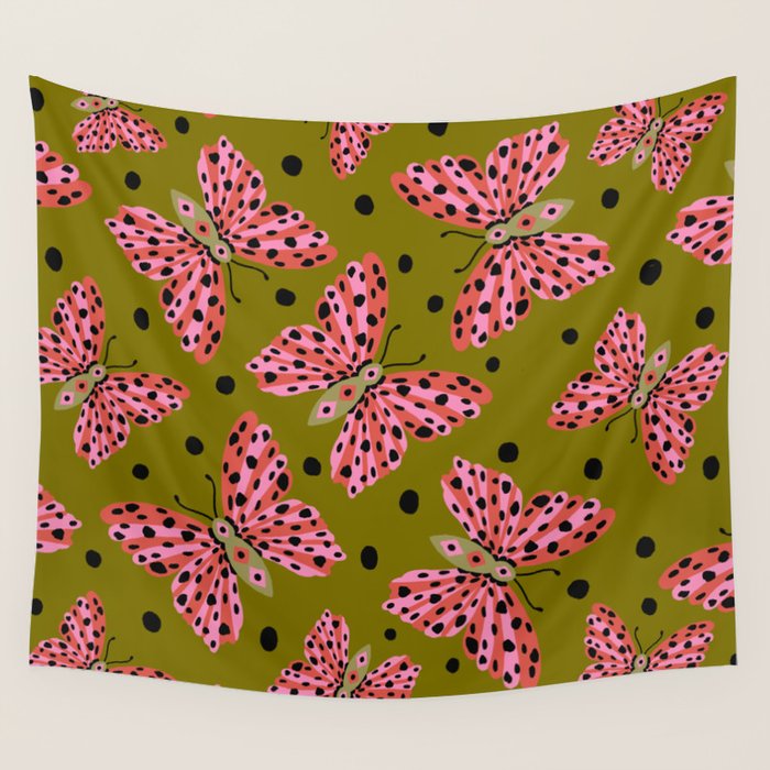 Vintage Butterfly Wall Tapestry Gallery Image 4