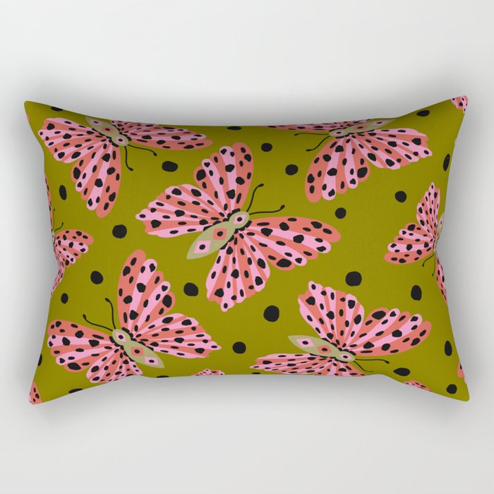 Vintage Butterfly Rectangular Pillow Gallery Image 2
