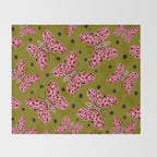 Vintage Butterfly Throw Blanket Gallery Image 2