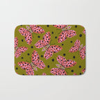 Vintage Butterfly Bath Mat Gallery Image 1