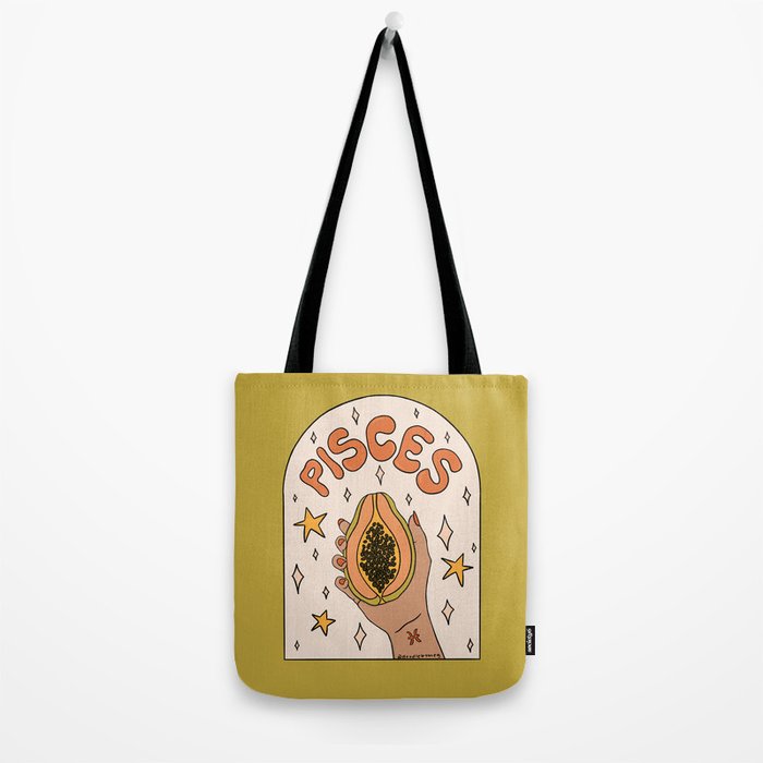 Pisces Papaya Tote Bag Gallery Image 2