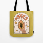 Pisces Papaya Tote Bag Gallery Image 1