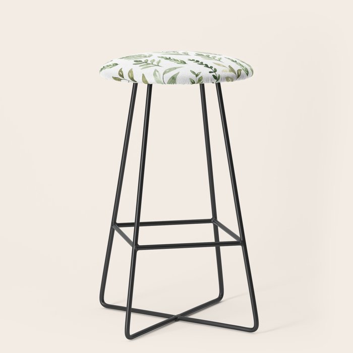 Watercolor leaves Stool Gallery Image 1
