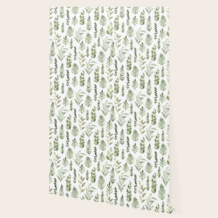 Watercolor leaves Wallpaper Gallery Image 2