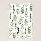 Watercolor leaves Stationery Card Gallery Image 2