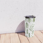 Watercolor leaves Travel Mug Gallery Image 4