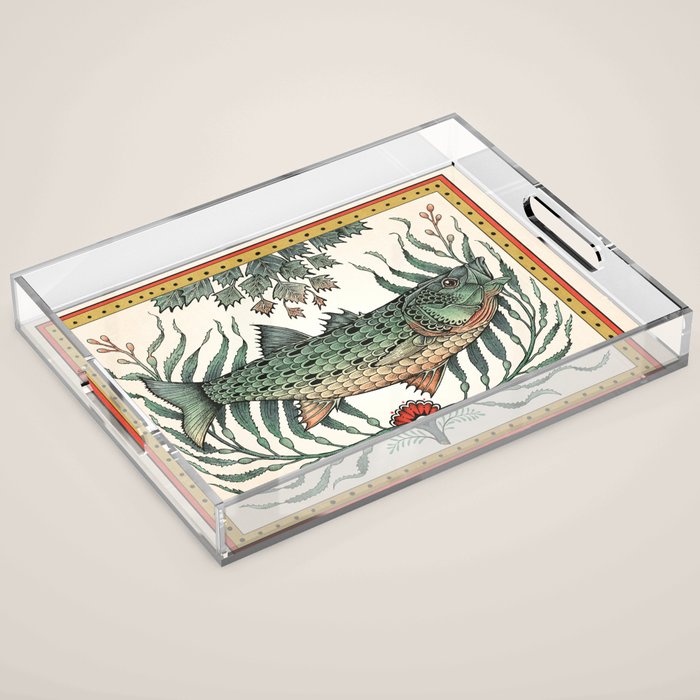 Striper in the Weeds Acrylic Tray Gallery Image 1