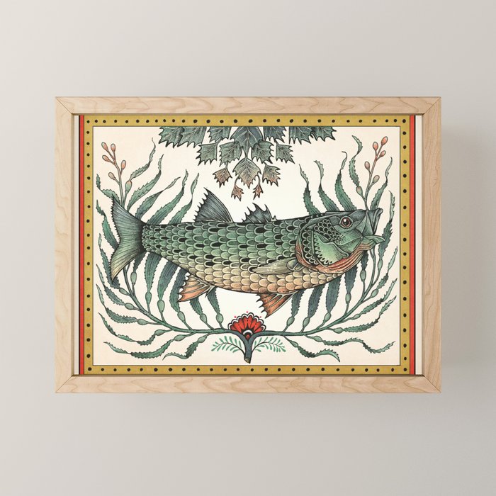 Striper in the Weeds Mini Art Print Gallery Image 1
