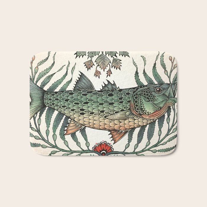 Striper in the Weeds Bath Mat Gallery Image 1