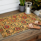 Shakhrisyabz Suzani  Antique Uzbekistan Embroidery Print Outdoor Rug Gallery Image 2