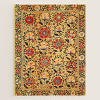 Shakhrisyabz Suzani  Antique Uzbekistan Embroidery Print Jigsaw Puzzle Gallery Image 1