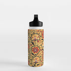 Shakhrisyabz Suzani  Antique Uzbekistan Embroidery Print Water Bottle Gallery Image 3