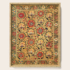 Shakhrisyabz Suzani  Antique Uzbekistan Embroidery Print Serving Tray Gallery Image 1