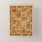 Shakhrisyabz Suzani  Antique Uzbekistan Embroidery Print Mini Art Print Gallery Image 1
