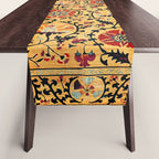 Shakhrisyabz Suzani  Antique Uzbekistan Embroidery Print Table Runner Gallery Image 1