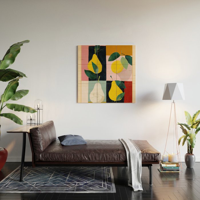Modern Pears Still Life I Wood Wall Art Gallery Image 2
