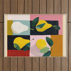 Modern Pears Still Life I Outdoor Rug Gallery Image 1