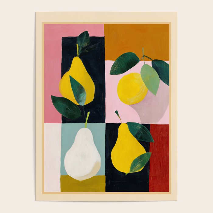 Modern Pears Still Life I Poster Gallery Image 4