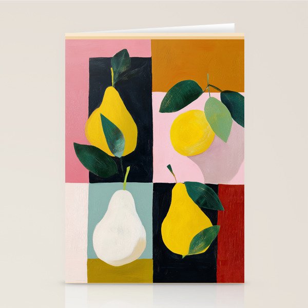 Modern Pears Still Life I Stationery Card Gallery Image 2
