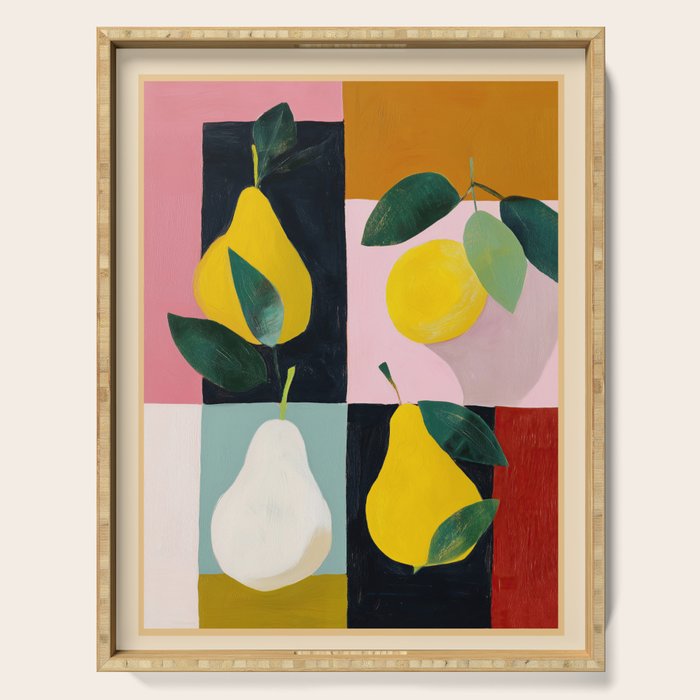 Modern Pears Still Life I Serving Tray Gallery Image 1