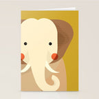 Elephant, Animal Portrait Stationery Card Gallery Image 2