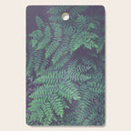 Green Woodland Fern forest leaf nature photograph Cutting Board Gallery Image 1