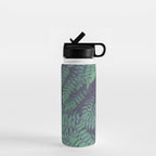 Green Woodland Fern forest leaf nature photograph Water Bottle Gallery Image 1
