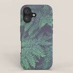 Green Woodland Fern forest leaf nature photograph iPhone Case Gallery Image 1