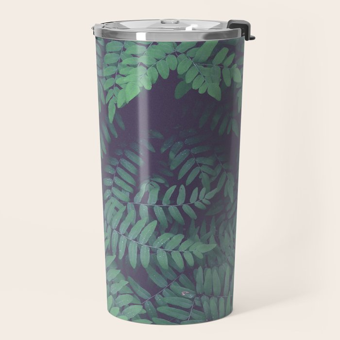 Green Woodland Fern forest leaf nature photograph Travel Mug Gallery Image 2