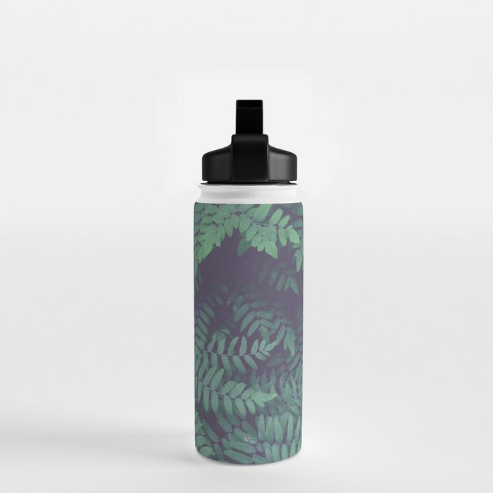 Green Woodland Fern forest leaf nature photograph Water Bottle Gallery Image 2