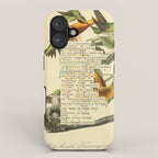 Ruby-throated Hummingbird Divination from # An Almanac of Birds # Divinations for Uncertain Days iPhone Case Gallery Image 1