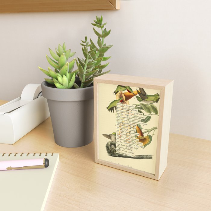 Ruby-throated Hummingbird Divination from # An Almanac of Birds # Divinations for Uncertain Days Mini Art Print Gallery Image 2