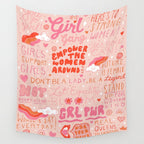 Girls Support Girls Wall Tapestry Gallery Image 4