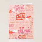 Girls Support Girls Stationery Card Gallery Image 2